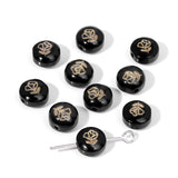 Flat Round Seashell Smile Charms for DIY Jewelry Making