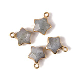 Star Pendant Natural Stone Quartz Charm for Jewelry Making