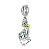 Star Cat Bell Charm for Women Bracelet Necklace DIY Jewelry S925 Silver Bead