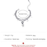 Stars Letter Moon Bear Pendants Bracelets - Double-Layer Chain Bangles
