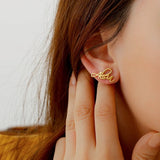 Stud Earrings For Women Stainless Steel Jewelry