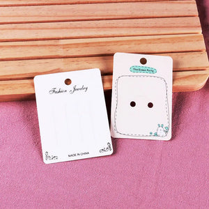 50PCS Rabbit Hairpin Packaging Cards Cartoon Cardboard Hair Clip Package