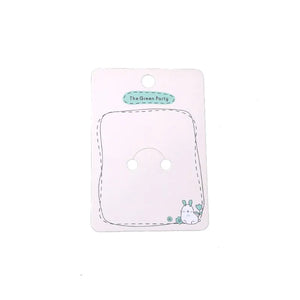 50PCS Rabbit Hairpin Packaging Cards Cartoon Cardboard Hair Clip Package