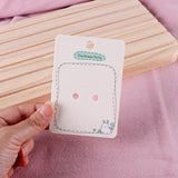 50PCS Rabbit Hairpin Packaging Cards Cartoon Cardboard Hair Clip Package