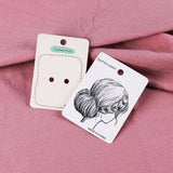 50PCS Rabbit Hairpin Packaging Cards Cartoon Cardboard Hair Clip Package