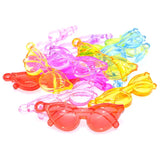 Sunglasses Shape Necklace Pendants DIY Jewelry Findings Acrylic 110pcs