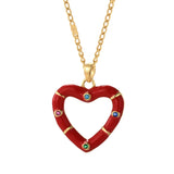 Donut Pendant Necklace Stainless Steel Long Chain Choker Punk Jewelry for Women