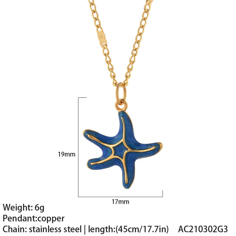 Donut Pendant Necklace Stainless Steel Long Chain Choker Punk Jewelry for Women