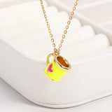 Hand Painted Sweet Heart Teacup Pendant Necklace for Women