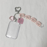 ID Photo Protect Case Keychain Star Phone Protector Bag Keyring Chain Decor