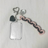 ID Photo Protect Case Keychain Star Phone Protector Bag Keyring Chain Decor