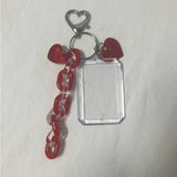 ID Photo Protect Case Keychain Star Phone Protector Bag Keyring Chain Decor