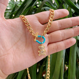 Teddy Bear Pet Pendant Chain Necklace Jewelry