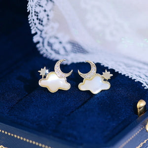 14K CZ Zirconia Stud Earrings High Jewellery Pendant