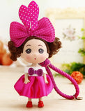 Princess Baby Dolls Key Chain for Girls K032-purple
