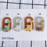 8 Cartoon Dinosaur Pendant Resin Acrylic Necklace Pendant