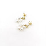 Irregular Pearl Circles Dangle Earrings Women Korea Jewelry