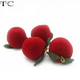 Velvet Jewelry Box for Wedding Ring Earrings Holder