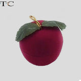 Velvet Jewelry Box for Wedding Ring Earrings Holder