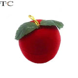 Velvet Jewelry Box for Wedding Ring Earrings Holder