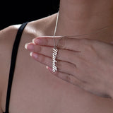 Stainless Steel Nameplate Choker Necklace for Women