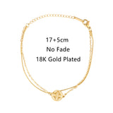 Vintage Double Layer Snake Chain Stainless Steel Women Bracelet