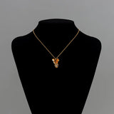Vintage Squirrel Necklace Animal Pendant Neck Jewelry