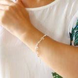 925 Silver Mickey Chain Bracelet Student Charm Jewelry Gift
