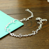 925 Silver Mickey Chain Bracelet Student Charm Jewelry Gift