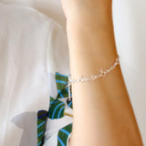 925 Silver Mickey Chain Bracelet Student Charm Jewelry Gift