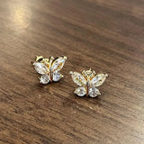 Women Butterfly Ear Studs Tragus Piercing Jewelry
