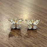 Women Butterfly Ear Studs Tragus Piercing Jewelry