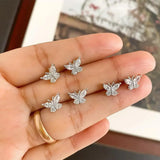 Women Butterfly Ear Studs Tragus Piercing Jewelry