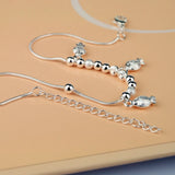 925 Sterling Silver Fish Pendant Foot Jewelry Summer Beach Bracelet Gift
