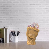 Wreath Girl Flowerpot Epoxy Resin Mold Gypsum Candle Silicone Mould