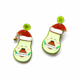 Green Avocado Earrings Christmas Gift