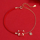 Year of Ox Red Hand Rope Birthday Bracelet