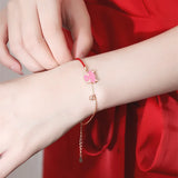 Year of Ox Red Hand Rope Birthday Bracelet