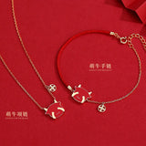 Year of Ox Red Hand Rope Birthday Bracelet
