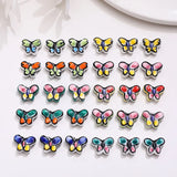 Hand-painted Ceramic Butterfly Beaded DIY Earrings Bracelet Necklace
