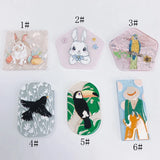 Cartoon Acrylic Pendant Geometric Star Bunny Woodpecker Earrings Necklace Charms