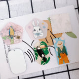 Cartoon Acrylic Pendant Geometric Star Bunny Woodpecker Earrings Necklace Charms