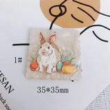 Cartoon Acrylic Pendant Geometric Star Bunny Woodpecker Earrings Necklace Charms