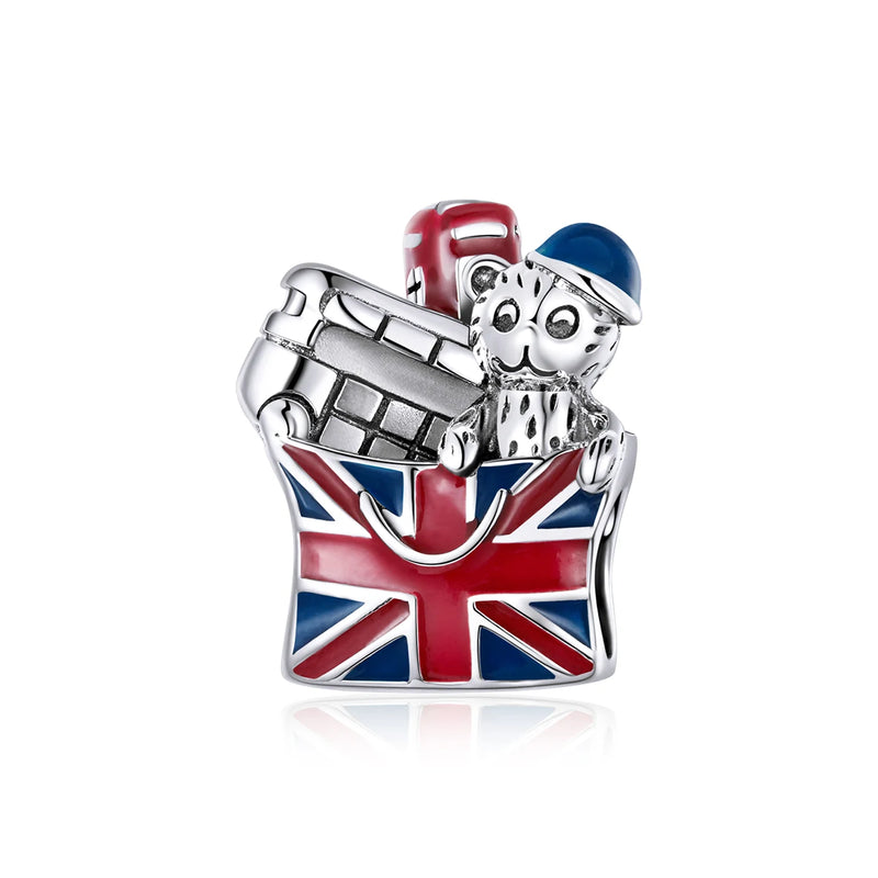 Animal Baby Panda Sterling Silver Charm Pendant for Bracelet