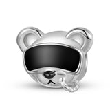 Animal Sunglasses Loose Beads 925 Sterling Silver DIY Bracelet Beads