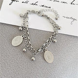 Titanium Steel Bear Bracelet Chain
