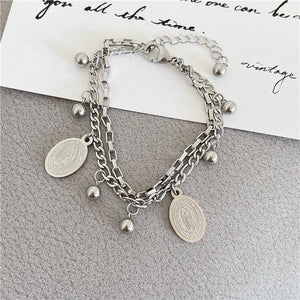 Titanium Steel Bear Bracelet Chain