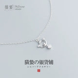 Bear Necklace Sterling Silver S925 Halloween Birthday Gift for Girlfriend