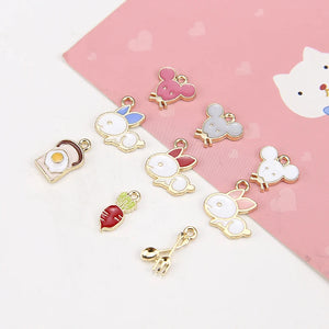 Alloy Drop Oil Charms 50pcs/Lot DIY Earrings/Necklace Pendant Accessory