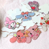 Cartoon Animal Acrylic Charms 50 pcs Lot DIY Jewelry Earring Key Pendant